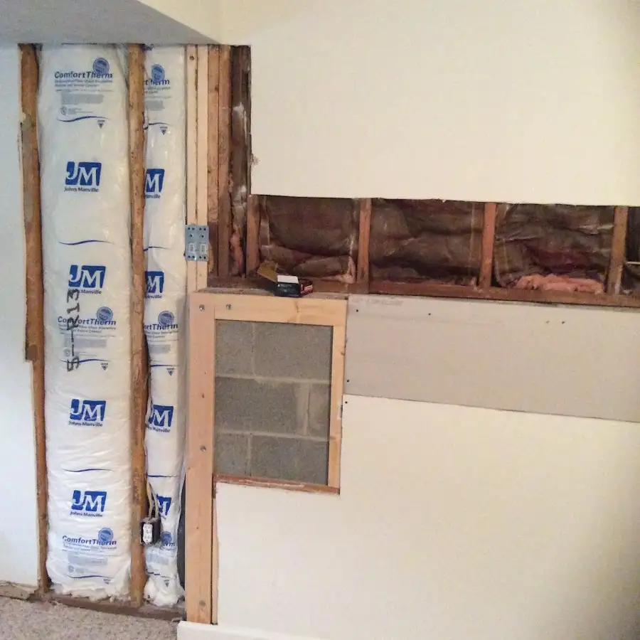 Wall insulation replacement during Contents Cleaning & Restoration in Homewood